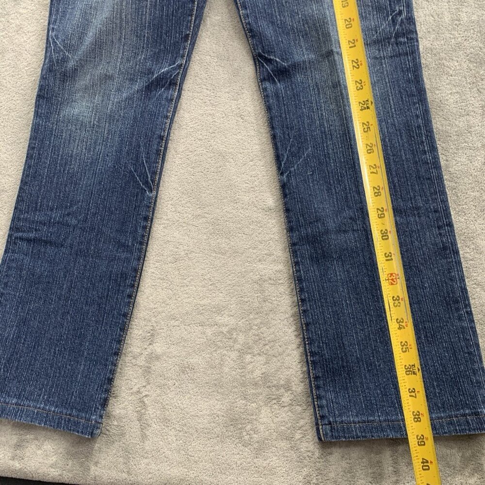 Vintage Bobson Jeans Mens Size 30x29” Japanese Denim Blue Whiskers Cotton Blend - Picture 5 of 13